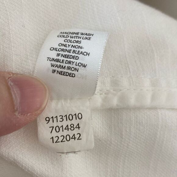 J. Jill White Denim Jacket Size Small - Picture 6 of 9